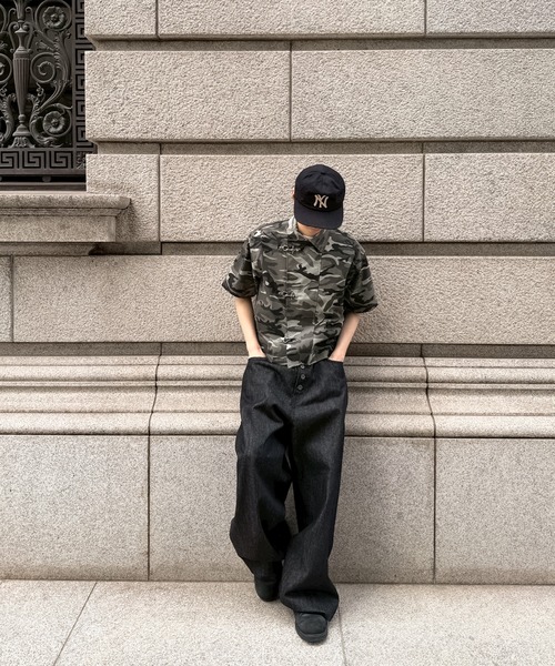 kutir(クティール)の「FIREMAN RIPSTOP NYLON SHIRT/ファイヤーマンリップストップナイロンシャツ(シャツ/ブラウス・メンズ・カーキ/ブラック・MEDIUM/LARGE)」の6枚目の写真