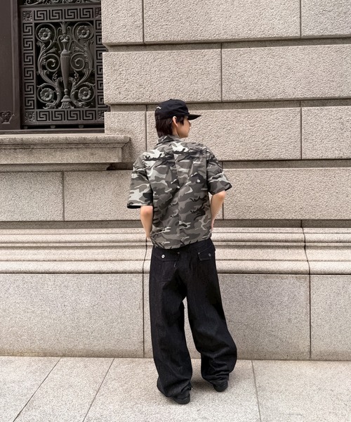 kutir(クティール)の「FIREMAN RIPSTOP NYLON SHIRT/ファイヤーマンリップストップナイロンシャツ(シャツ/ブラウス・メンズ・カーキ/ブラック・MEDIUM/LARGE)」の7枚目の写真