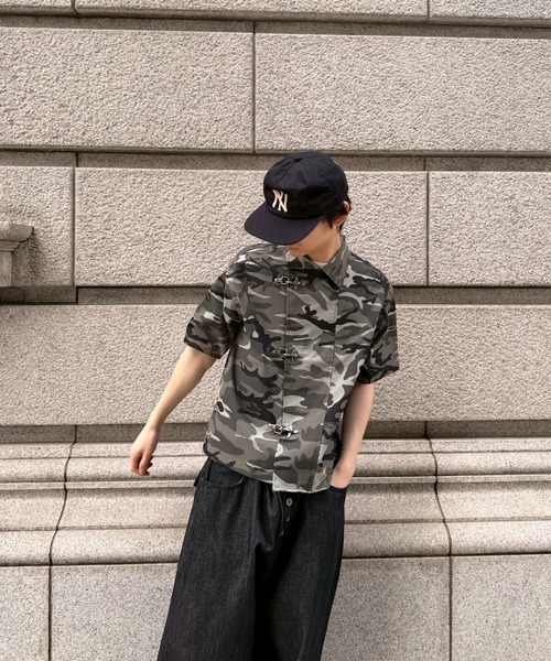 kutir(クティール)の「FIREMAN RIPSTOP NYLON SHIRT/ファイヤーマンリップストップナイロンシャツ(シャツ/ブラウス・メンズ・カーキ/ブラック・MEDIUM/LARGE)」の5枚目の写真