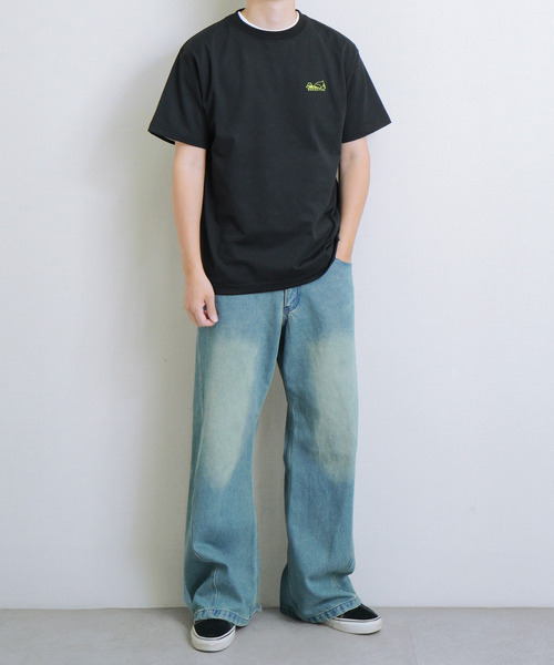 Duckster(ダックスター)の「DUCKSTER TC度詰め天竺 OJISAN3サウナーズ半袖Tシャツ(Tシャツ/カットソー・メンズ・ブラック/ミント/ホワイト/ライトピンク・LARGE/MEDIUM/X-LARGE)」の7枚目の写真