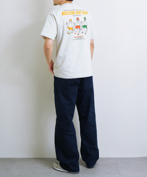 Duckster(ダックスター)の「DUCKSTER TC度詰め天竺 OJISAN3サウナーズ半袖Tシャツ(Tシャツ/カットソー・メンズ・ブラック/ミント/ホワイト/ライトピンク・LARGE/MEDIUM/X-LARGE)」の13枚目の写真