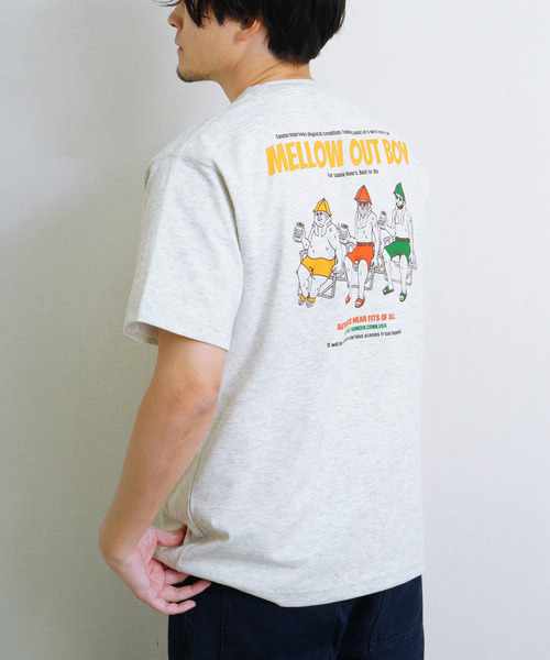 Duckster(ダックスター)の「DUCKSTER TC度詰め天竺 OJISAN3サウナーズ半袖Tシャツ(Tシャツ/カットソー・メンズ・ブラック/ミント/ホワイト/ライトピンク・LARGE/MEDIUM/X-LARGE)」の15枚目の写真