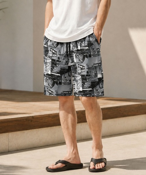 NAVY(ネイビー)の「【SARARI /サラリ】通気性 速乾 モノトーン総柄メッシュショーツ(その他パンツ・メンズ・グリーン系その他/ブラック系その他/ホワイト系1/グレー系その他2/ホワイト系2/グレー系その他・M/L/XL)」の2枚目の写真