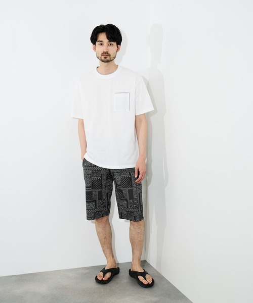 NAVY(ネイビー)の「【SARARI /サラリ】通気性 速乾 モノトーン総柄メッシュショーツ(その他パンツ・メンズ・グリーン系その他/ブラック系その他/ホワイト系1/グレー系その他2/ホワイト系2/グレー系その他・M/L/XL)」の20枚目の写真