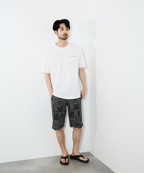 NAVY(ネイビー)の「【SARARI /サラリ】通気性 速乾 モノトーン総柄メッシュショーツ(その他パンツ・メンズ・グリーン系その他/ブラック系その他/ホワイト系1/グレー系その他2/ホワイト系2/グレー系その他・M/L/XL)」の21枚目の写真