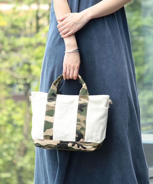 B:MING by BEAMS(ビーミングバイビームス)の「【LEE6月号掲載】ビーミング by ビームス / キャンバス2WAYトートバッグ(トートバッグ・レディース・オフホワイト/その他1・ONE SIZE)」の1枚目の写真