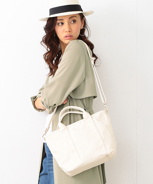 B:MING by BEAMS(ビーミングバイビームス)の「【LEE6月号掲載】ビーミング by ビームス / キャンバス2WAYトートバッグ(トートバッグ・レディース・オフホワイト/その他1・ONE SIZE)」の18枚目の写真