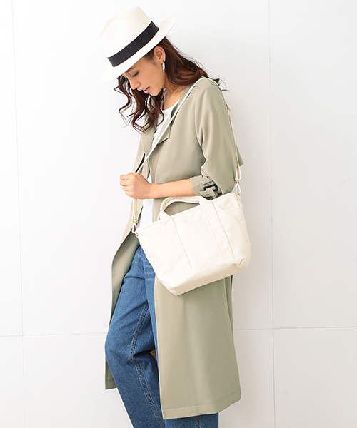 B:MING by BEAMS(ビーミングバイビームス)の「【LEE6月号掲載】ビーミング by ビームス / キャンバス2WAYトートバッグ(トートバッグ・レディース・オフホワイト/その他1・ONE SIZE)」の19枚目の写真