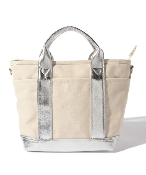 B:MING by BEAMS(ビーミングバイビームス)の「【LEE6月号掲載】ビーミング by ビームス / キャンバス2WAYトートバッグ(トートバッグ・レディース・オフホワイト/その他1・ONE SIZE)」の11枚目の写真