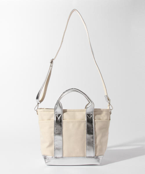 B:MING by BEAMS(ビーミングバイビームス)の「【LEE6月号掲載】ビーミング by ビームス / キャンバス2WAYトートバッグ(トートバッグ・レディース・オフホワイト/その他1・ONE SIZE)」の12枚目の写真
