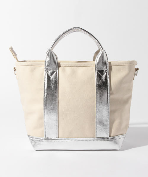 B:MING by BEAMS(ビーミングバイビームス)の「【LEE6月号掲載】ビーミング by ビームス / キャンバス2WAYトートバッグ(トートバッグ・レディース・オフホワイト/その他1・ONE SIZE)」の14枚目の写真