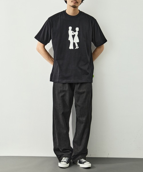 LOOSE JOINTS(ルーズジョインツ)の「【LOOSE JOINTS/ルーズジョインツ】TOMOO GOKITA - SILHOUETTE ROMANCE S/S TEE(Tシャツ/カットソー・メンズ・ブラック/ホワイト・L/M/S)」の6枚目の写真