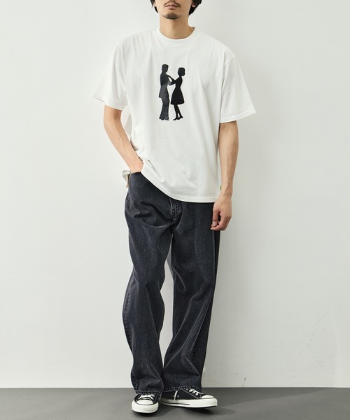 LOOSE JOINTS(ルーズジョインツ)の「【LOOSE JOINTS/ルーズジョインツ】TOMOO GOKITA - SILHOUETTE ROMANCE S/S TEE(Tシャツ/カットソー・メンズ・ブラック/ホワイト・L/M/S)」の13枚目の写真