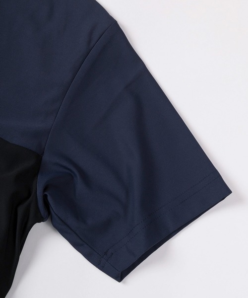 DISCUS(ディスカス)の「【71】【DISCUS/ディスカス】【激冷】 ワンポイントロゴ バイカラー サイドキリカエ クルーネックTシャツ/ストレッチ/接触冷感/速乾/UVカット(Tシャツ/カットソー・メンズ・ライトグレー/ホワイト/ブラック/ネイビー/カーキ/ブルー/ホワイト系その他/ブラック系その他・M/L)」の11枚目の写真