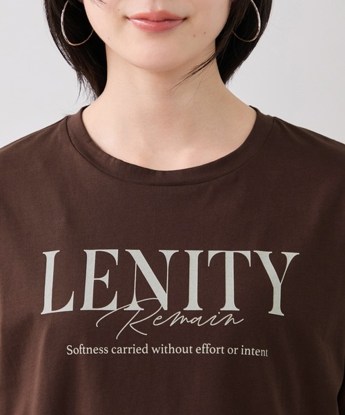 VIS(ビス)の「フォト&ロゴアソートプリントTシャツ/接触冷感・汗染み防止(Tシャツ/カットソー・レディース・ホワイト/ブラウン/ピンク・FREE)」の17枚目の写真
