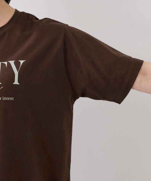 VIS(ビス)の「フォト&ロゴアソートプリントTシャツ/接触冷感・汗染み防止(Tシャツ/カットソー・レディース・ホワイト/ブラウン/ピンク・FREE)」の16枚目の写真
