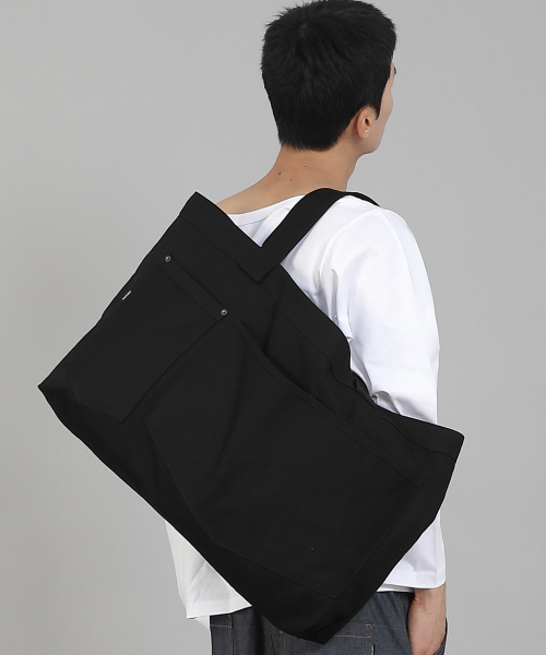 SAINTCREW(セントクルー)の「ダブルペンタゴンポケットEXワイドエコバッグDPP-161ブラック(エコバッグ/サブバッグ・メンズ・その他・フリー)」の1枚目の写真