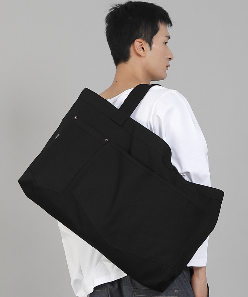 SAINTCREW(セントクルー)の「ダブルペンタゴンポケットEXワイドエコバッグDPP-161ブラック(エコバッグ/サブバッグ・メンズ・その他・フリー)」の5枚目の写真