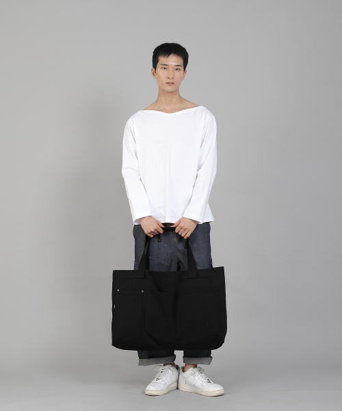 SAINTCREW(セントクルー)の「ダブルペンタゴンポケットEXワイドエコバッグDPP-161ブラック(エコバッグ/サブバッグ・メンズ・その他・フリー)」の6枚目の写真