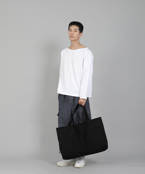 SAINTCREW(セントクルー)の「ダブルペンタゴンポケットEXワイドエコバッグDPP-161ブラック(エコバッグ/サブバッグ・メンズ・その他・フリー)」の10枚目の写真