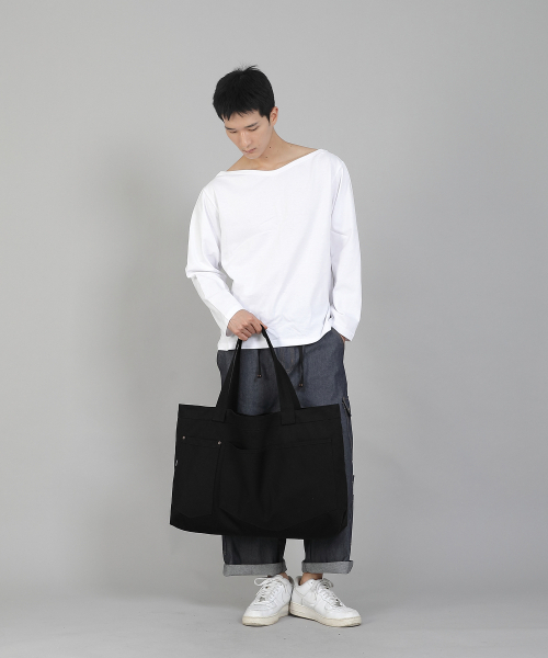 SAINTCREW(セントクルー)の「ダブルペンタゴンポケットEXワイドエコバッグDPP-161ブラック(エコバッグ/サブバッグ・メンズ・その他・フリー)」の13枚目の写真