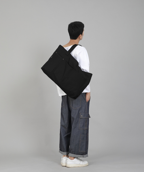 SAINTCREW(セントクルー)の「ダブルペンタゴンポケットEXワイドエコバッグDPP-161ブラック(エコバッグ/サブバッグ・メンズ・その他・フリー)」の11枚目の写真