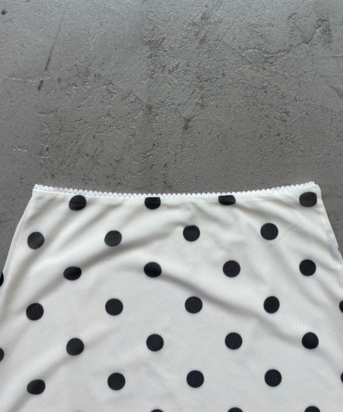 Rohwel(ローウェル)の「Polka Dot Midi Skirt / ポルカドットミディスカート(スカート・レディース・ブラウン/ホワイト・FREE)」の21枚目の写真