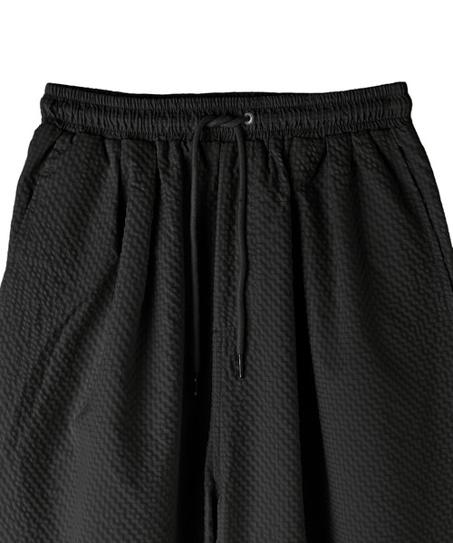 STYLE DELI(スタイルデリ)の「【BLK001】シアーサッカーイージーパンツ(スラックス・レディース・ブラック・FREE)」の8枚目の写真