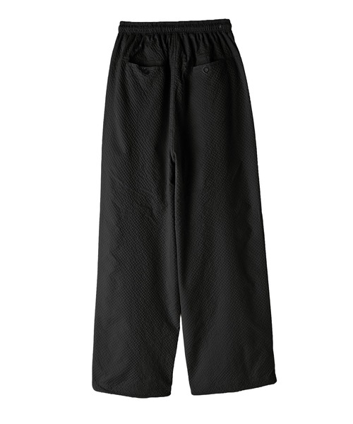 STYLE DELI(スタイルデリ)の「【BLK001】シアーサッカーイージーパンツ(スラックス・レディース・ブラック・FREE)」の13枚目の写真