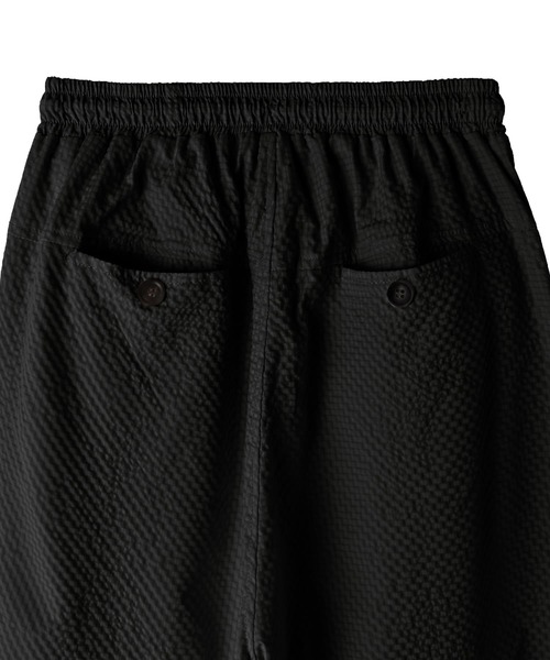 STYLE DELI(スタイルデリ)の「【BLK001】シアーサッカーイージーパンツ(スラックス・レディース・ブラック・FREE)」の14枚目の写真