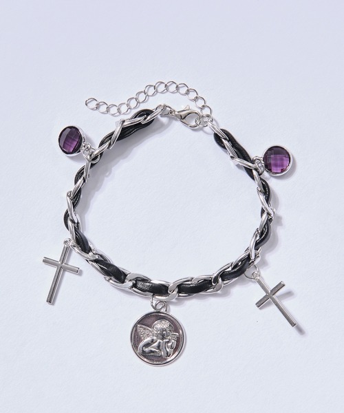 Ellno Loset(エルノロゼット)の「multi charm bracelet/マルチチャームブレスレット(ブレスレット・メンズ・A/B・FREE)」の2枚目の写真