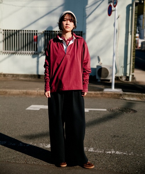 CAROUSE LAMBRA(ケラウズランブラ)の「2TAC WIDE PANTS(その他パンツ・レディース・チャコールグレー/ホワイト/ネイビー・FREE)」の3枚目の写真