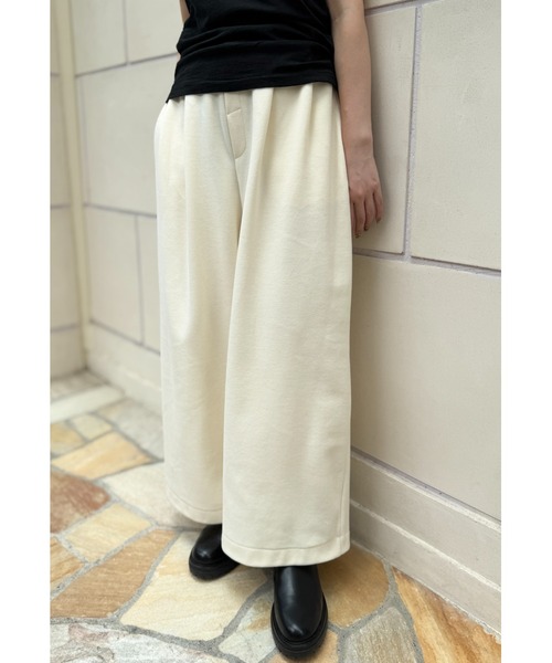CAROUSE LAMBRA(ケラウズランブラ)の「2TAC WIDE PANTS(その他パンツ・レディース・チャコールグレー/ホワイト/ネイビー・FREE)」の1枚目の写真