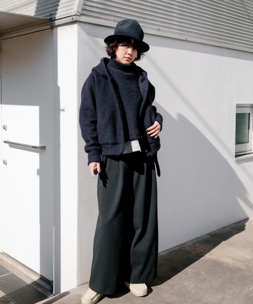 CAROUSE LAMBRA(ケラウズランブラ)の「2TAC WIDE PANTS(その他パンツ・レディース・チャコールグレー/ホワイト/ネイビー・FREE)」の2枚目の写真