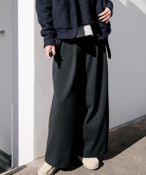 CAROUSE LAMBRA(ケラウズランブラ)の「2TAC WIDE PANTS(その他パンツ・レディース・チャコールグレー/ホワイト/ネイビー・FREE)」の11枚目の写真