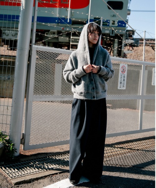 CAROUSE LAMBRA(ケラウズランブラ)の「2TAC WIDE PANTS(その他パンツ・レディース・チャコールグレー/ホワイト/ネイビー・FREE)」の19枚目の写真