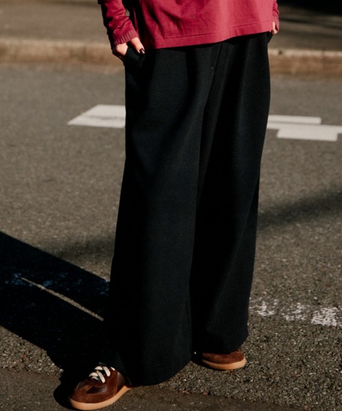 CAROUSE LAMBRA(ケラウズランブラ)の「2TAC WIDE PANTS(その他パンツ・レディース・チャコールグレー/ホワイト/ネイビー・FREE)」の18枚目の写真
