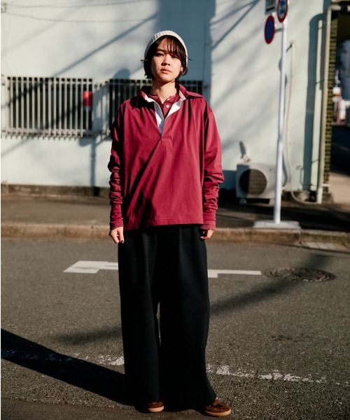 CAROUSE LAMBRA(ケラウズランブラ)の「2TAC WIDE PANTS(その他パンツ・レディース・チャコールグレー/ホワイト/ネイビー・FREE)」の17枚目の写真