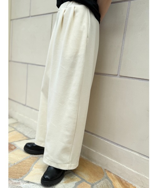 CAROUSE LAMBRA(ケラウズランブラ)の「2TAC WIDE PANTS(その他パンツ・レディース・チャコールグレー/ホワイト/ネイビー・FREE)」の4枚目の写真