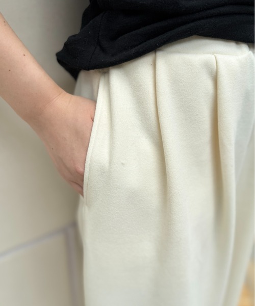 CAROUSE LAMBRA(ケラウズランブラ)の「2TAC WIDE PANTS(その他パンツ・レディース・チャコールグレー/ホワイト/ネイビー・FREE)」の6枚目の写真