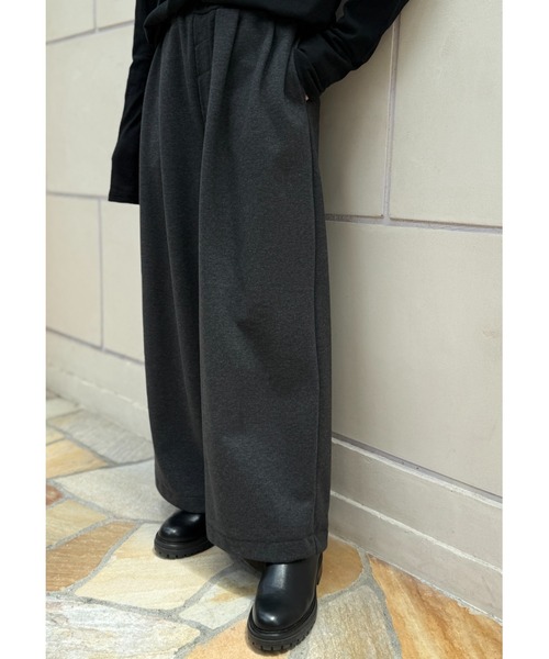 CAROUSE LAMBRA(ケラウズランブラ)の「2TAC WIDE PANTS(その他パンツ・レディース・チャコールグレー/ホワイト/ネイビー・FREE)」の12枚目の写真