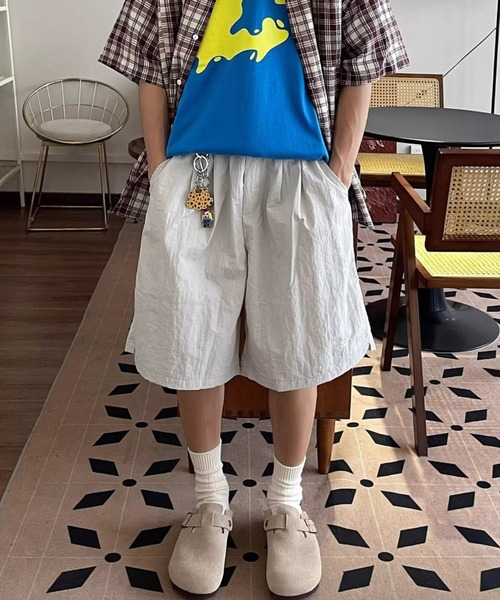 B.R.U(ブル)の「ナイロンハーフパンツ(その他パンツ・メンズ・グレー/ネイビー/オフホワイト・FREE)」の2枚目の写真
