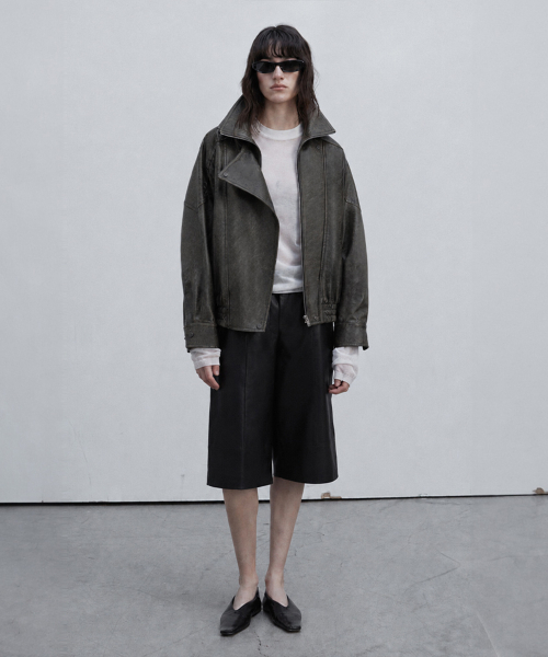 VERDEMAR(ベルデマール)の「Double Collar Zip-up Jacket_Deep Antik(ライダースジャケット・レディース・その他・SMALL)」の2枚目の写真