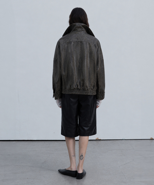 VERDEMAR(ベルデマール)の「Double Collar Zip-up Jacket_Deep Antik(ライダースジャケット・レディース・その他・SMALL)」の3枚目の写真