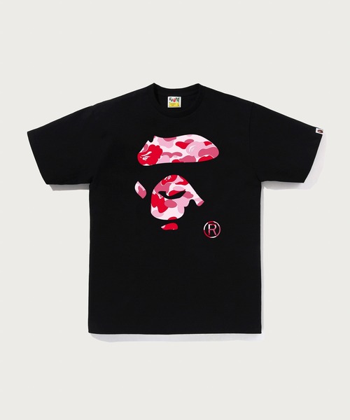 A BATHING APE(アベイシングエイプ)の「ABC CAMO APE FACE TEE(Tシャツ/カットソー・メンズ・ブラック×ブルー/ホワイト×グリーン/ブラック×ピンク/ブラック×グリーン/ホワイト×ピンク/ホワイト×ブルー・MEDIUM/XX-LARGE/X-LARGE/SMALL/LARGE/XXX-LARGE)」の6枚目の写真