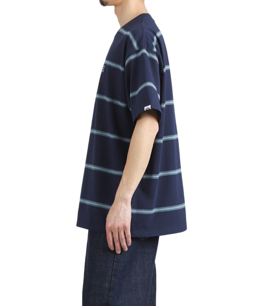 CITY COUNTRY CITY（シティーカントリーシティー）の「CITY COUNTRY CITY / シティー カントリー シティー：EMBROIDERD LOGO BORDER T-SHIRT：CCC-261C008[WAX]（Tシャツ/カットソー・メンズ・ネイビー・M/S）」の8枚目の写真