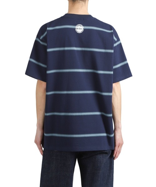 CITY COUNTRY CITY（シティーカントリーシティー）の「CITY COUNTRY CITY / シティー カントリー シティー：EMBROIDERD LOGO BORDER T-SHIRT：CCC-261C008[WAX]（Tシャツ/カットソー・メンズ・ネイビー・M/S）」の9枚目の写真