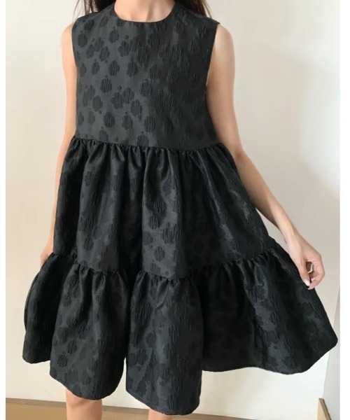 セール】FLOWER JACQUARD NS TIERED DRESS（ワンピース）｜BIRTHDAY