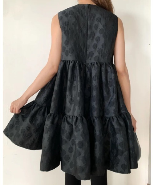 セール】FLOWER JACQUARD NS TIERED DRESS（ワンピース）｜BIRTHDAY