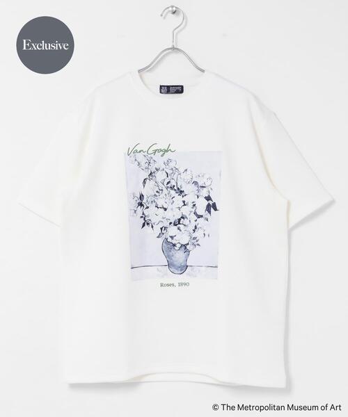 SENSE OF PLACE by URBAN RESEARCH(センスオブプレイスバイアーバンリサーチ)の「『別注』『イージーケア/接触冷感』The Met×SENSE OF PLACE S/S T-SHIRTS(Gogh)A(Tシャツ/カットソー・メンズ・レッド/ブラック/ホワイト・MEDIUM/LARGE)」の2枚目の写真